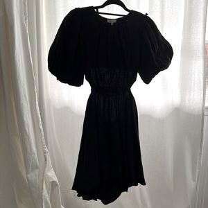 MOON RIVER Puff-Sleeve Cutout Dress - Size M